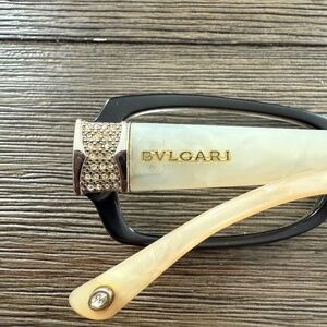Authentic BVLGARI Transition Blk & White Glasses